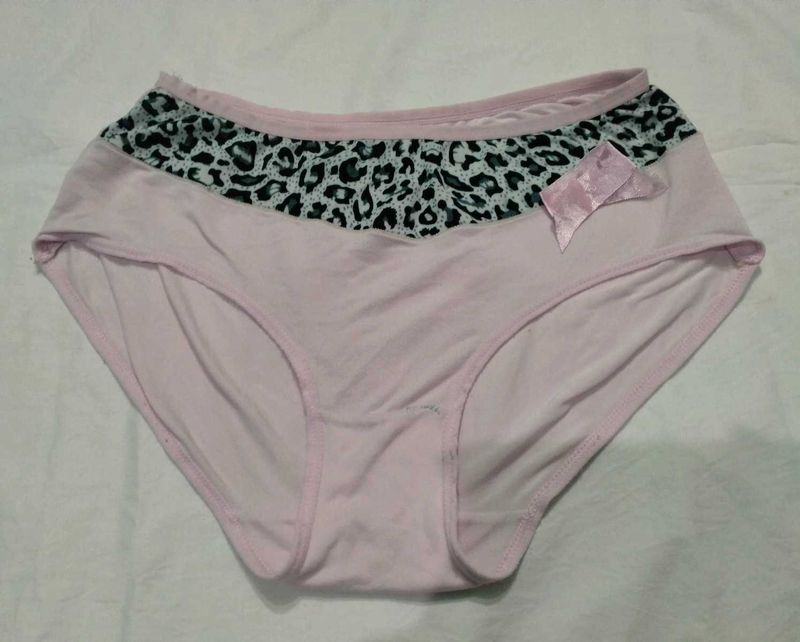 Pink Leopard Print Panty with Bow