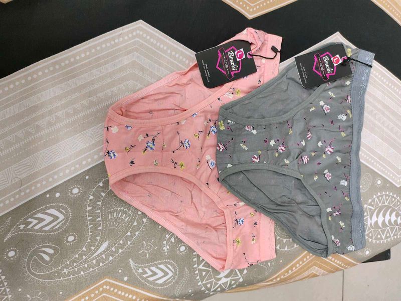 Cute Floral Briefs - Pack of 2
