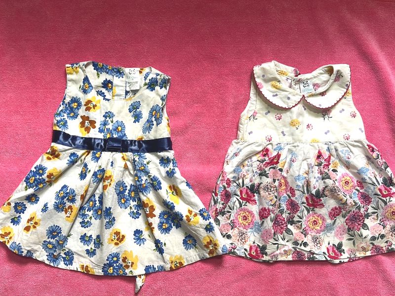 Baby Floral Frocks   ( Pack Of Two)
