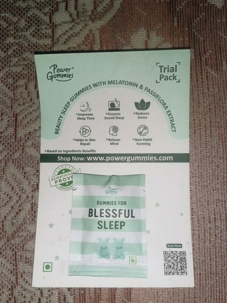 Power Gummies For Blessful Sleep ( 10 Packets, Total 20 Gummies )