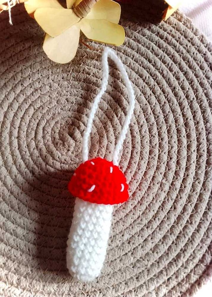 Mushroom Keychain Charm lipstick cover