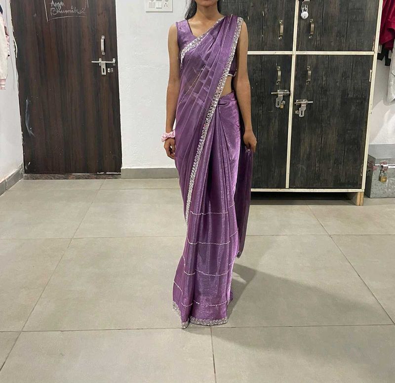 Elegant Purple Saree
