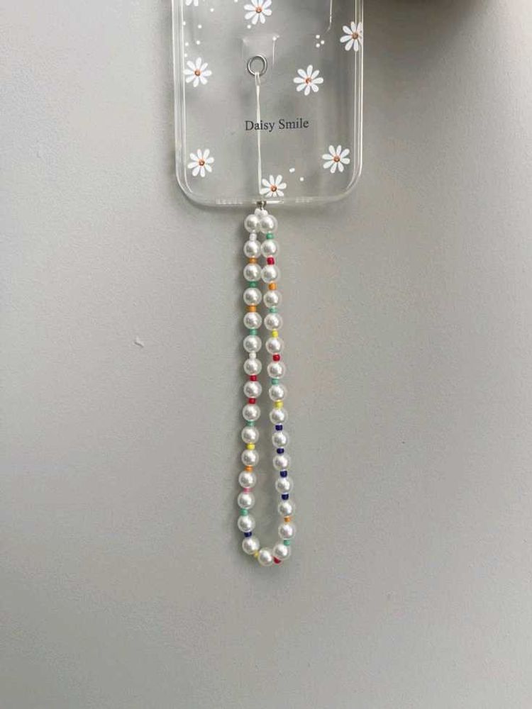 Beaded Phone Charm Strap💚