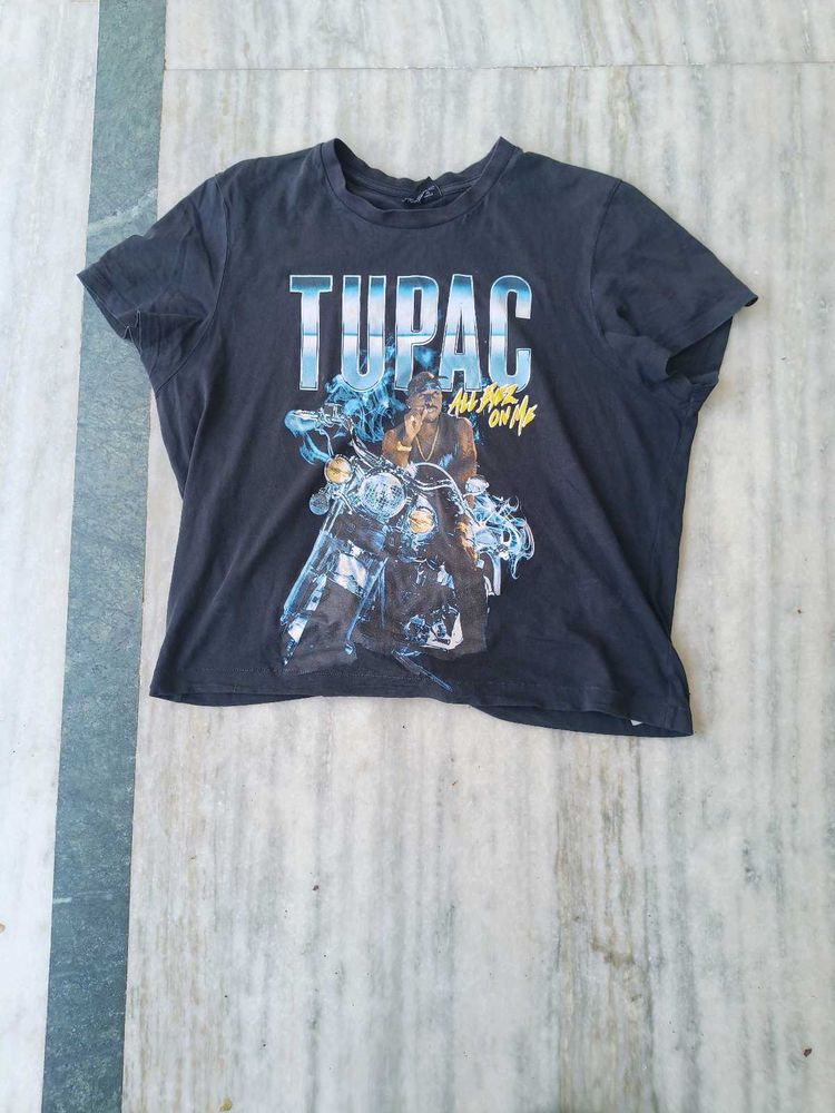 Tupac cropped T-Shirt vintage