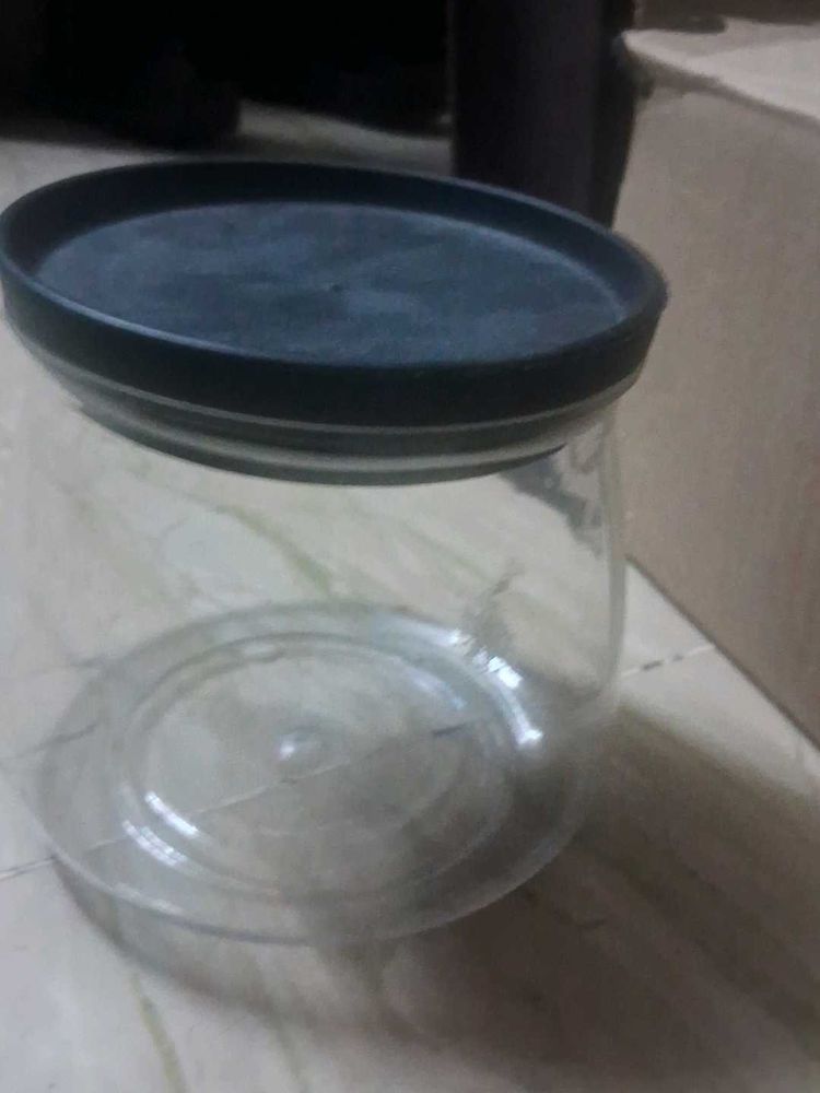 Clear  Jar with Lid