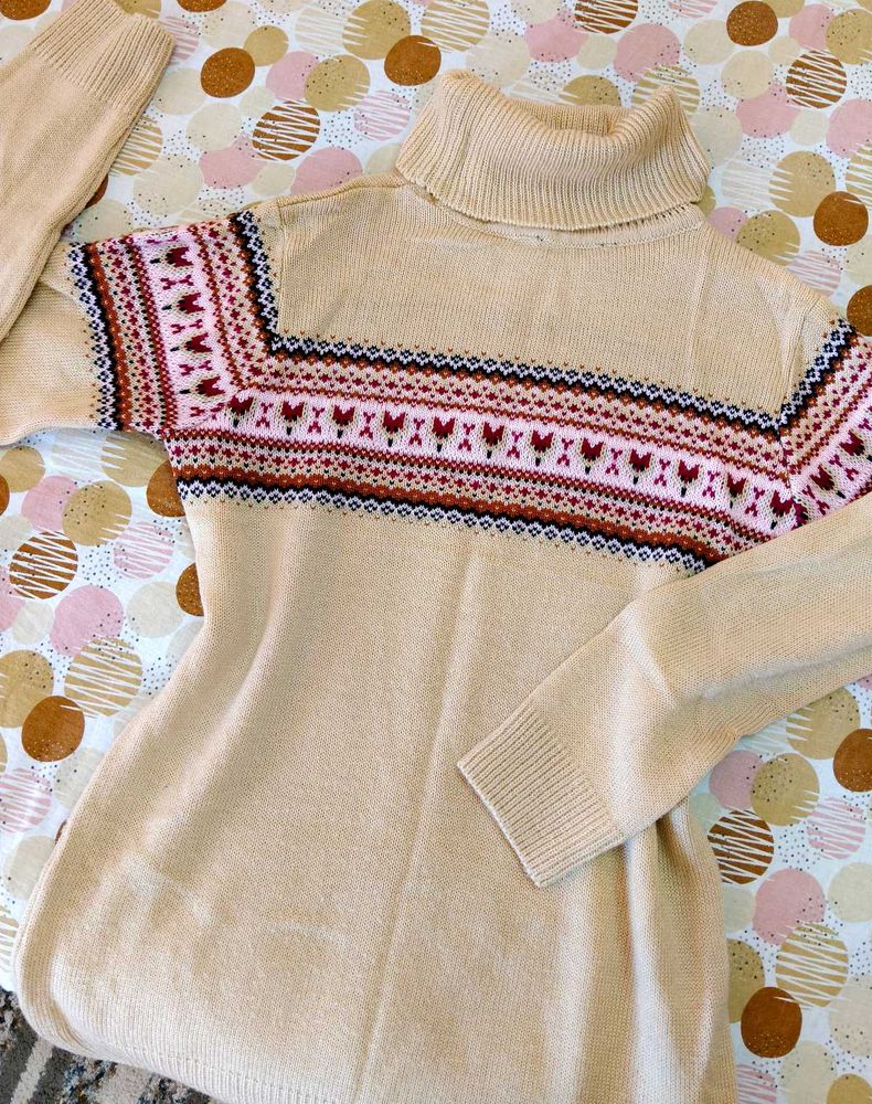 Vintage Knit Turtleneck Sweater