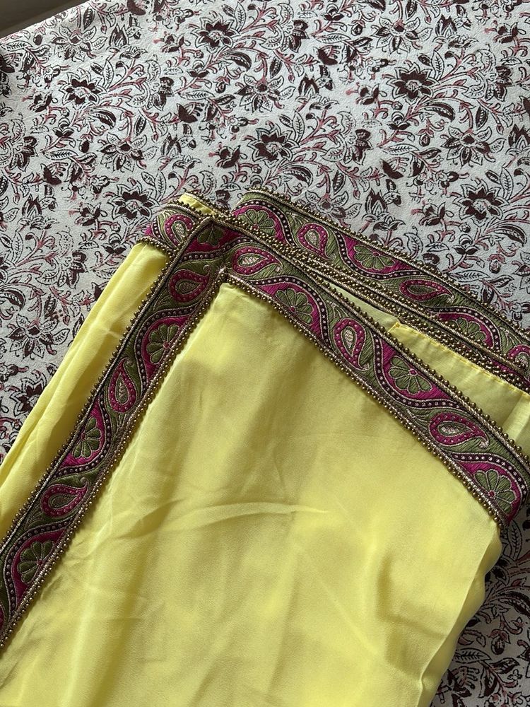 Pure Crepe Saree