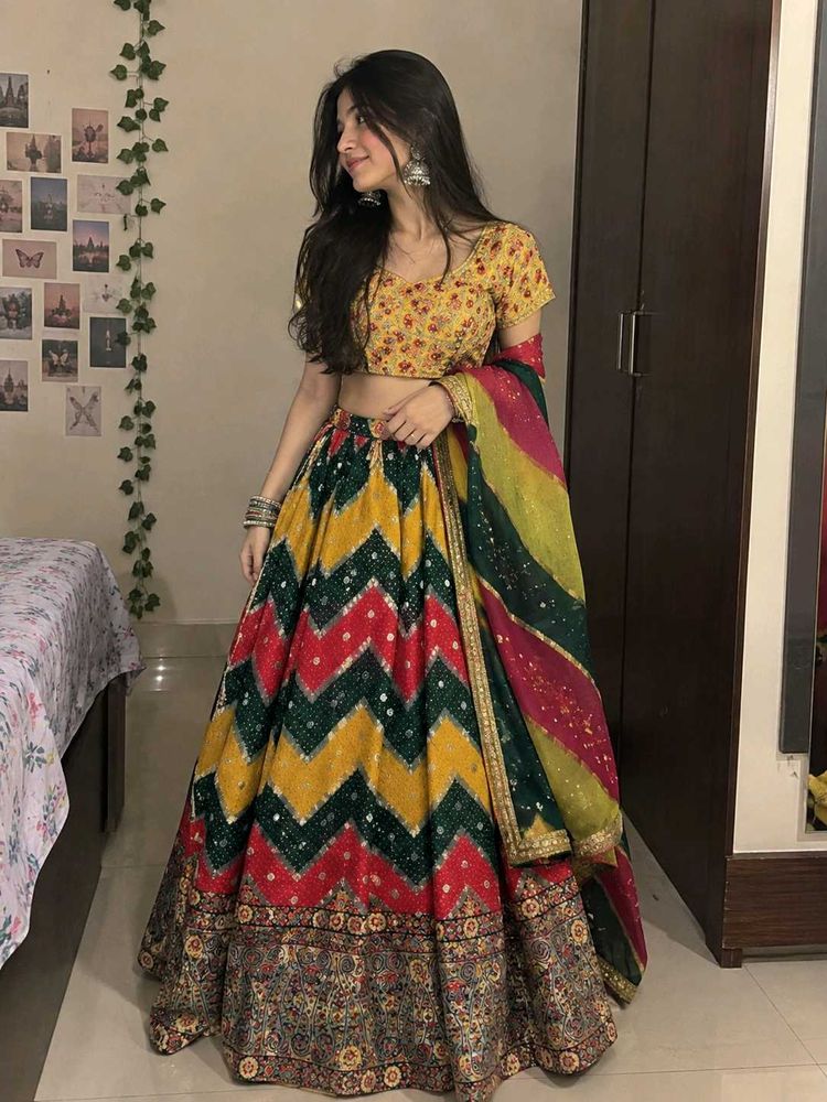 rajasthani lehnga choli set , perfect for daniya n