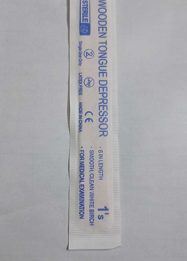 Wooden Sterile Tongue Dipreser