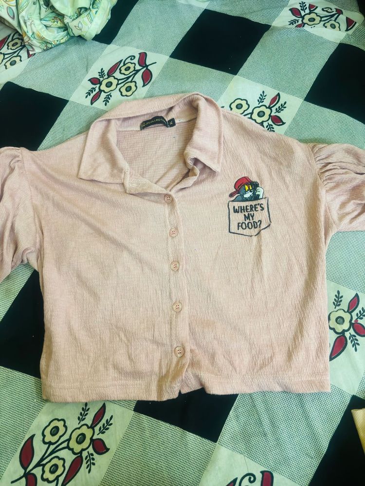 Peach top for girls