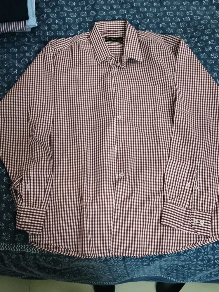 Men's Gingham Checkered Shirt