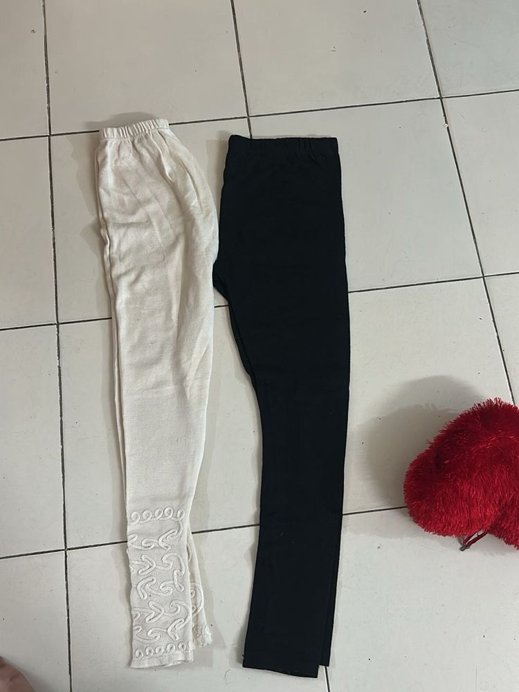 Classic Black &amp; White Leggings Set