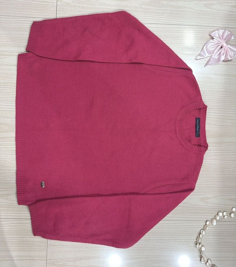Chic Pink Crewneck Sweater( FREE DELIVERY )
