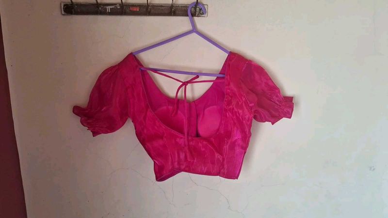 Vibrant Pink Silk Blouse