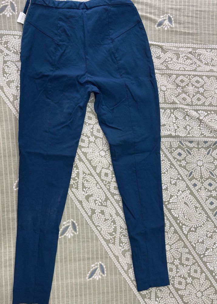 Blue Casual Pants