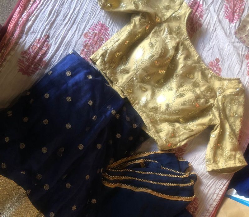 Navy Blue Lehenga
