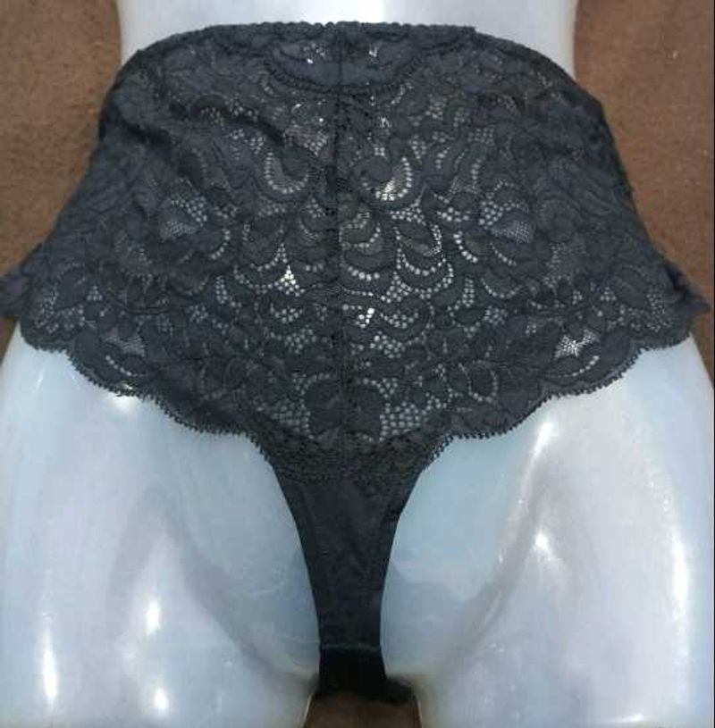 Lace High Waist Thong 💚