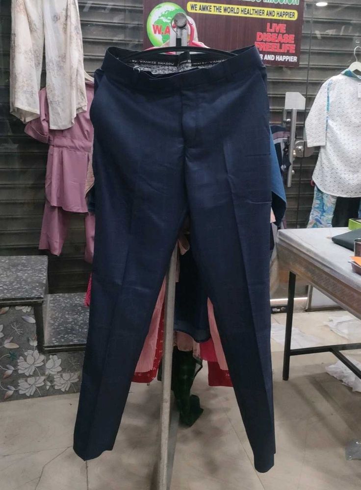 Men's Navy Blue Trousers
