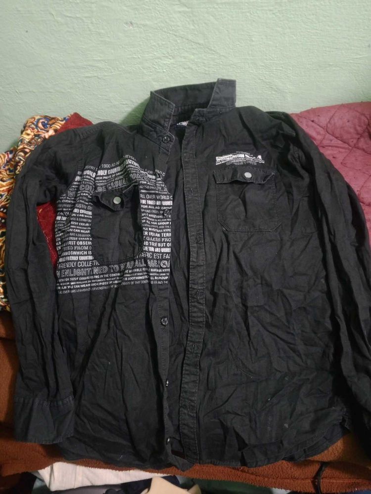 Stylish Black Graphic Shirt