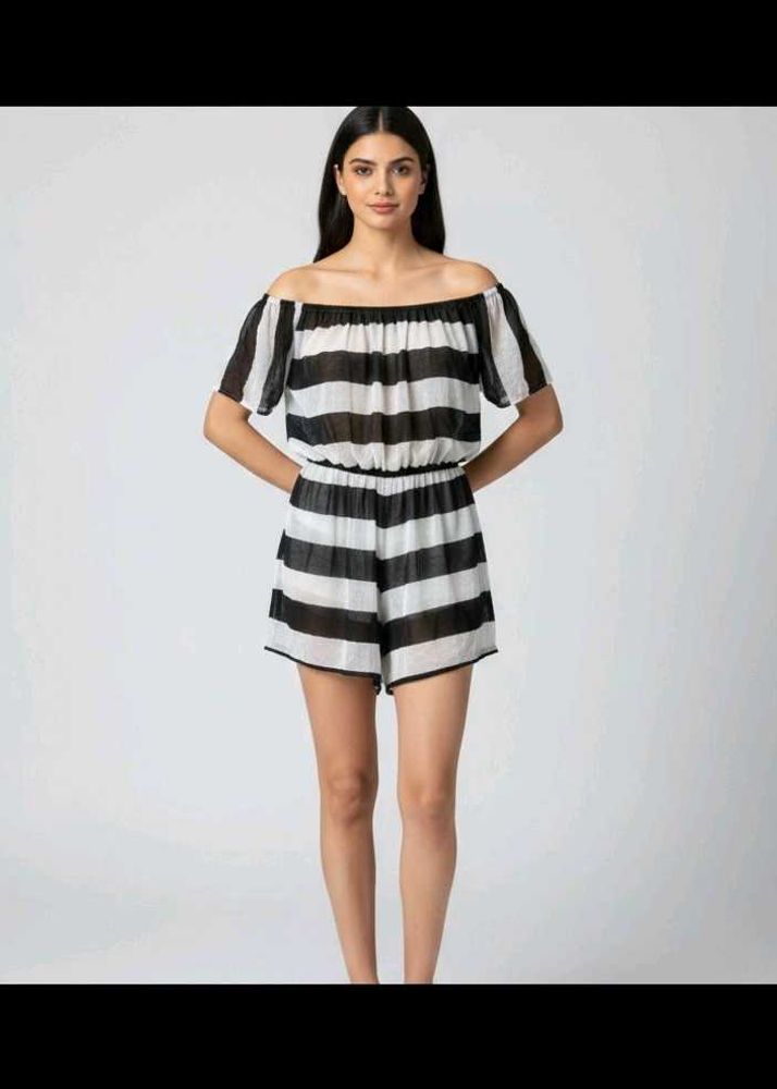🇮🇳Freedom Sale🇮🇳Striped Beach Cover-Up