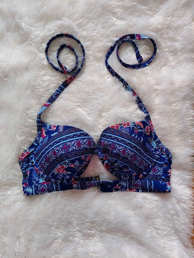Boho Floral Print Bikini Top