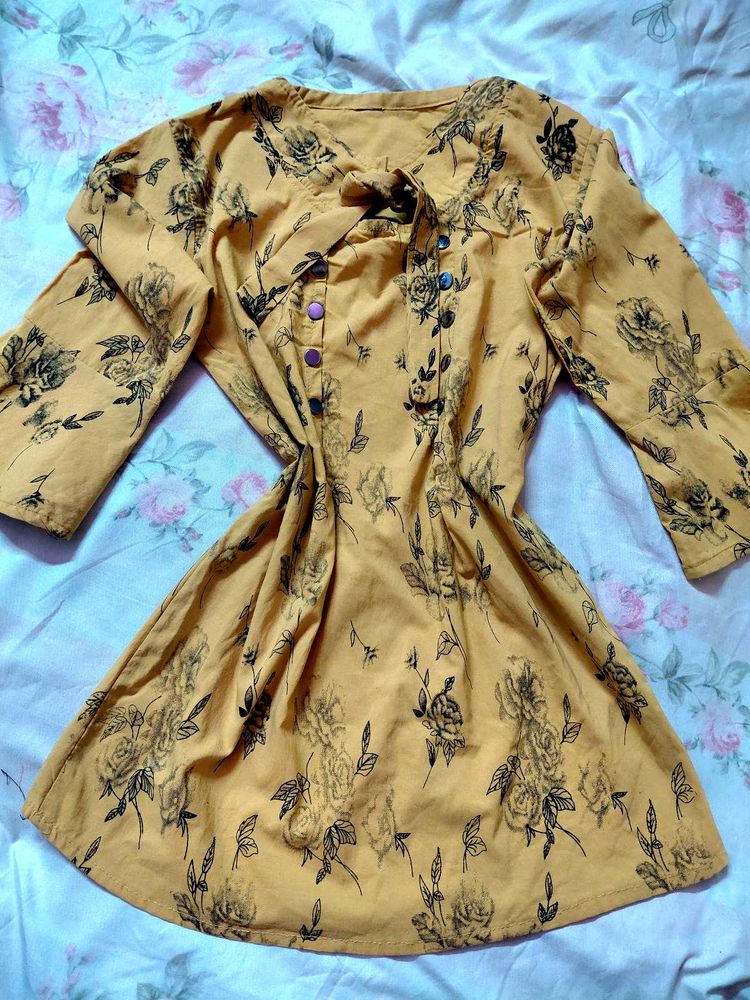 Floral Print Vintage Style Dress