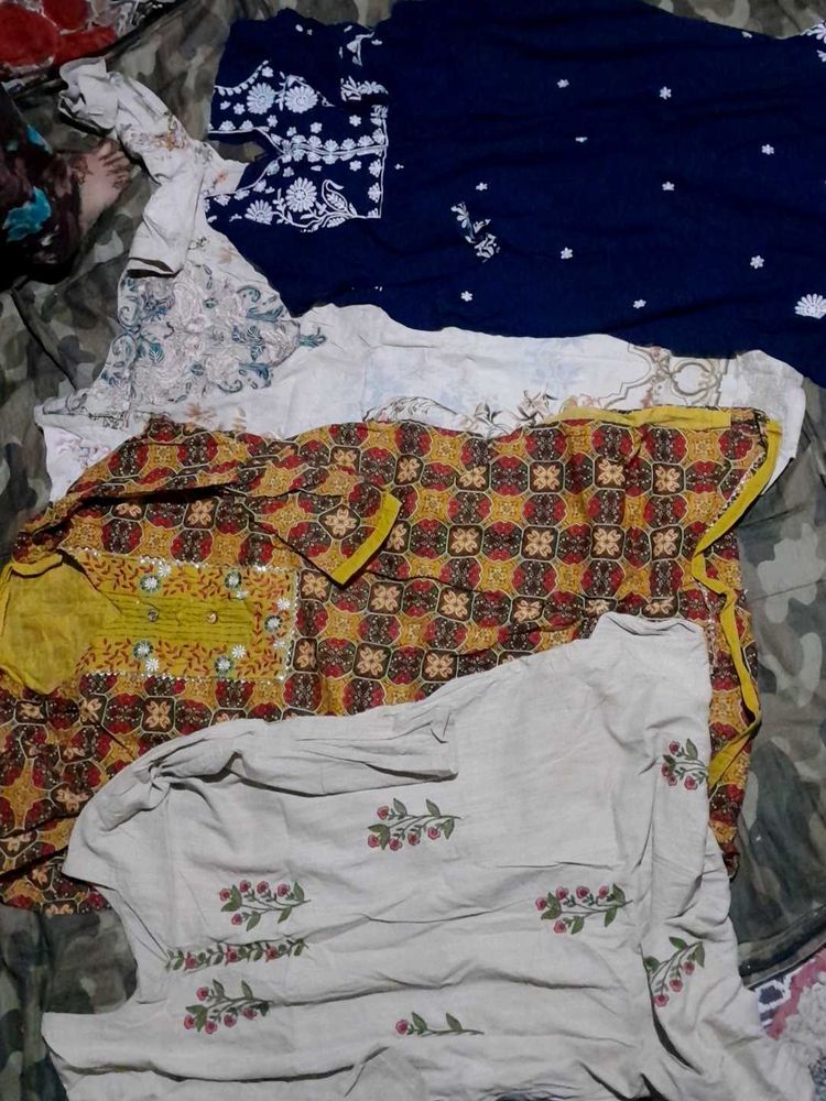 set of 4 teen kurte 1 frock