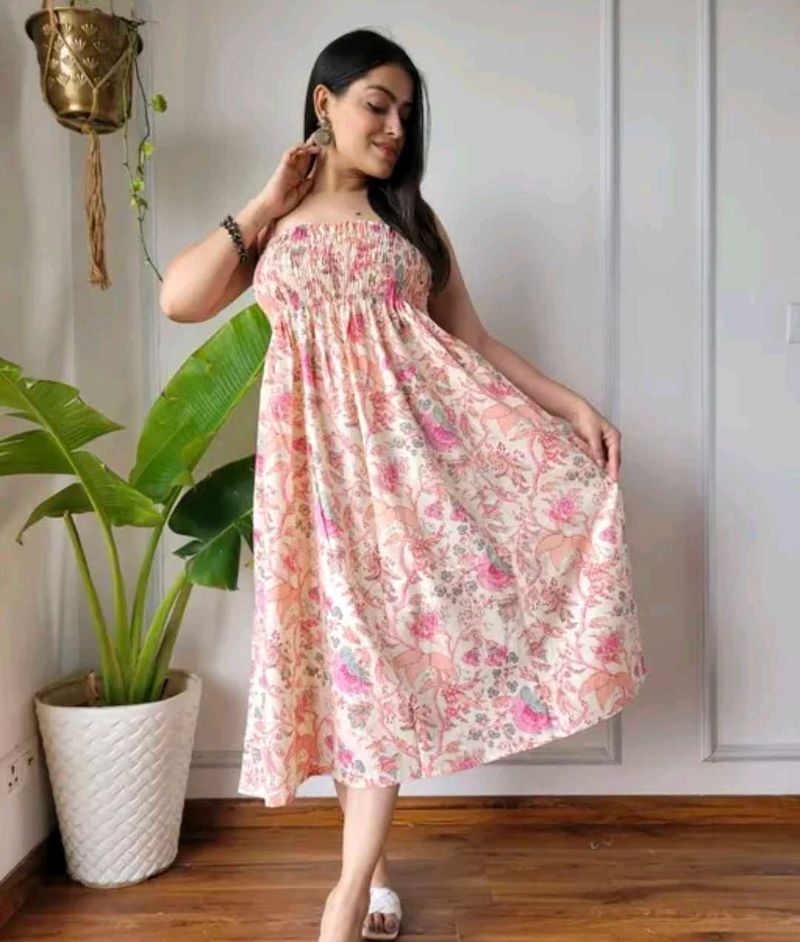 New Boho Floral Maxi Dress