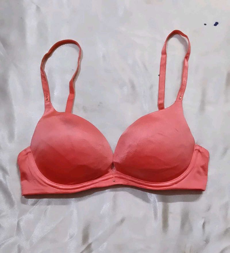 Peach victorias secret bra