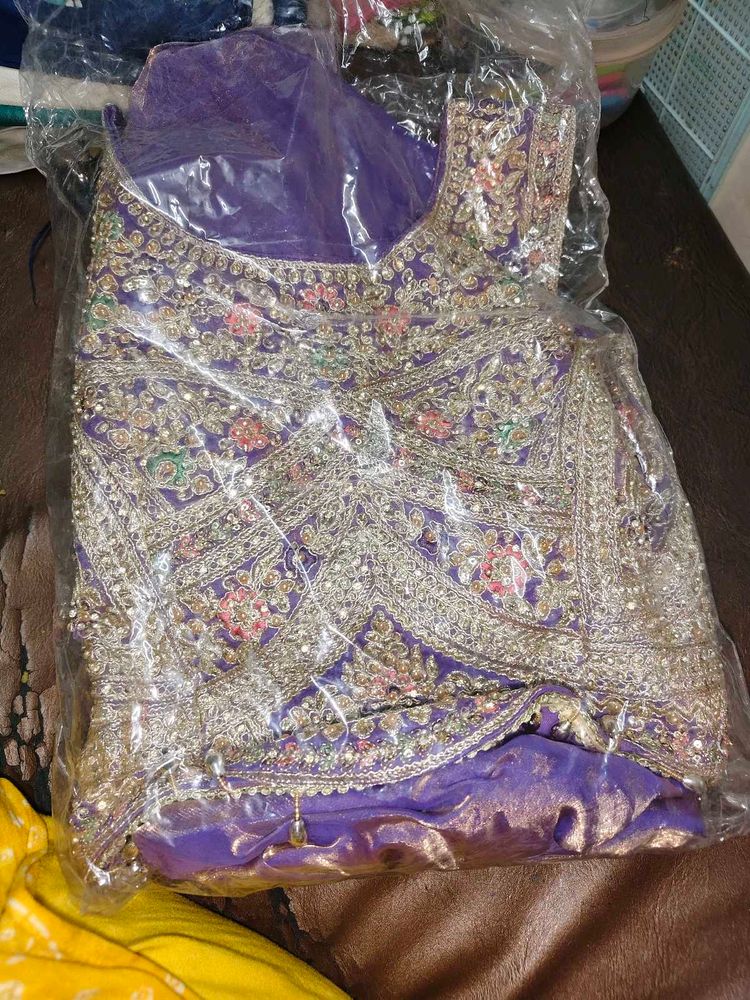 New of shop Embroidered Purple Lehenga Choli