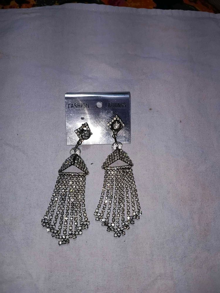 Elegant Rhinestone Dangle Earrings