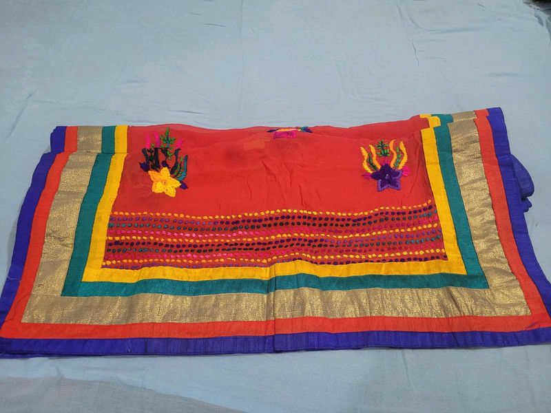 Embroidered Colorful Dupatta