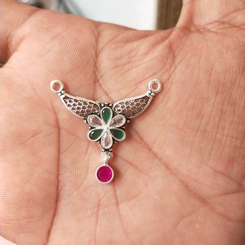 Pure Silver Antique Mangalsutra Pendant