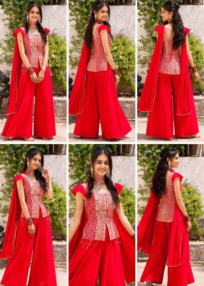 Stunning Red Kurta Set