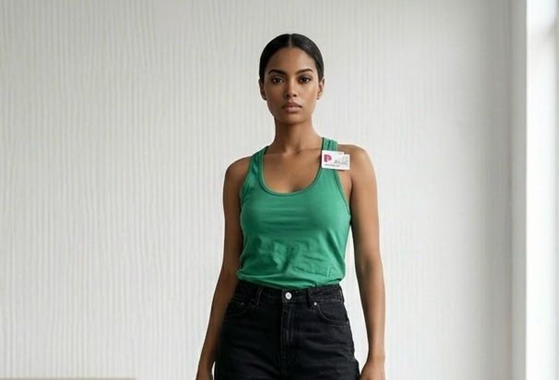 Green Racerback Tank Top