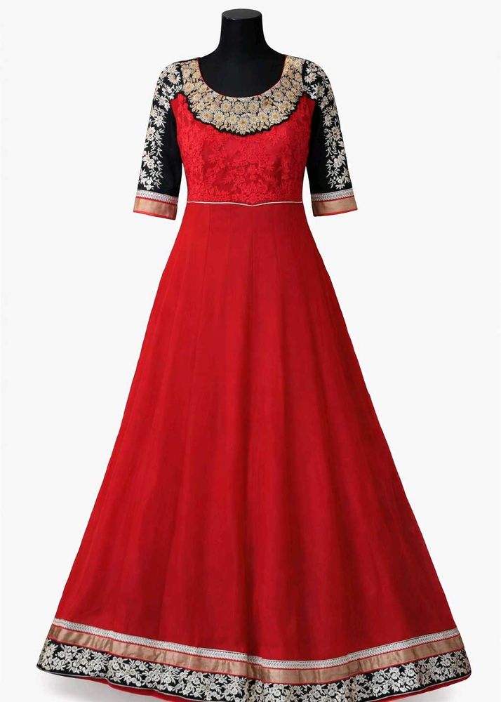 Elegant Red Ethnic Gown