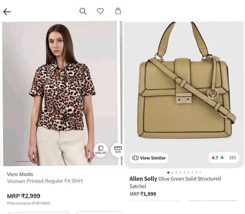 Combo vera moda and  Allen Solly Satchel