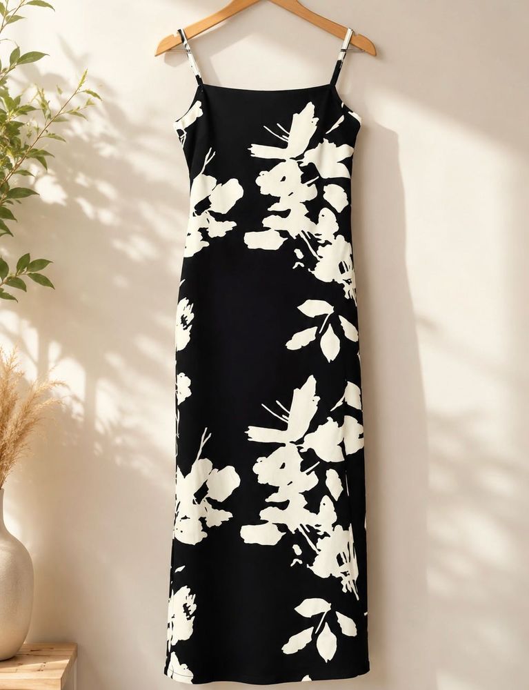 Black Floral Maxi Dress