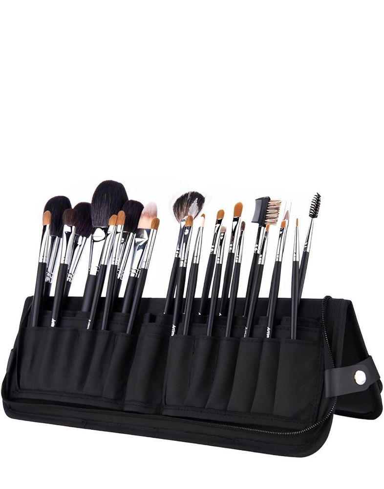 Makeup Brush Pouch Foldable Zipper