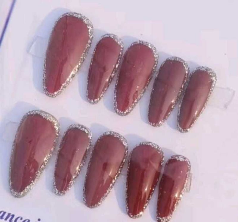 Glitter Press-On Nails