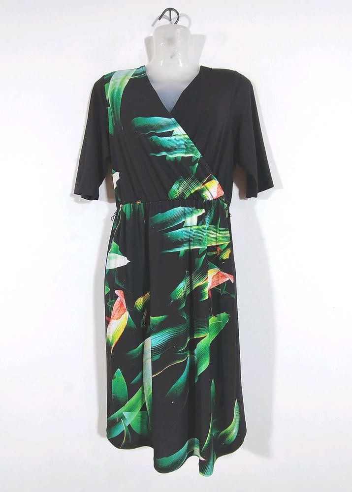 Black Printed Dress (Women's)