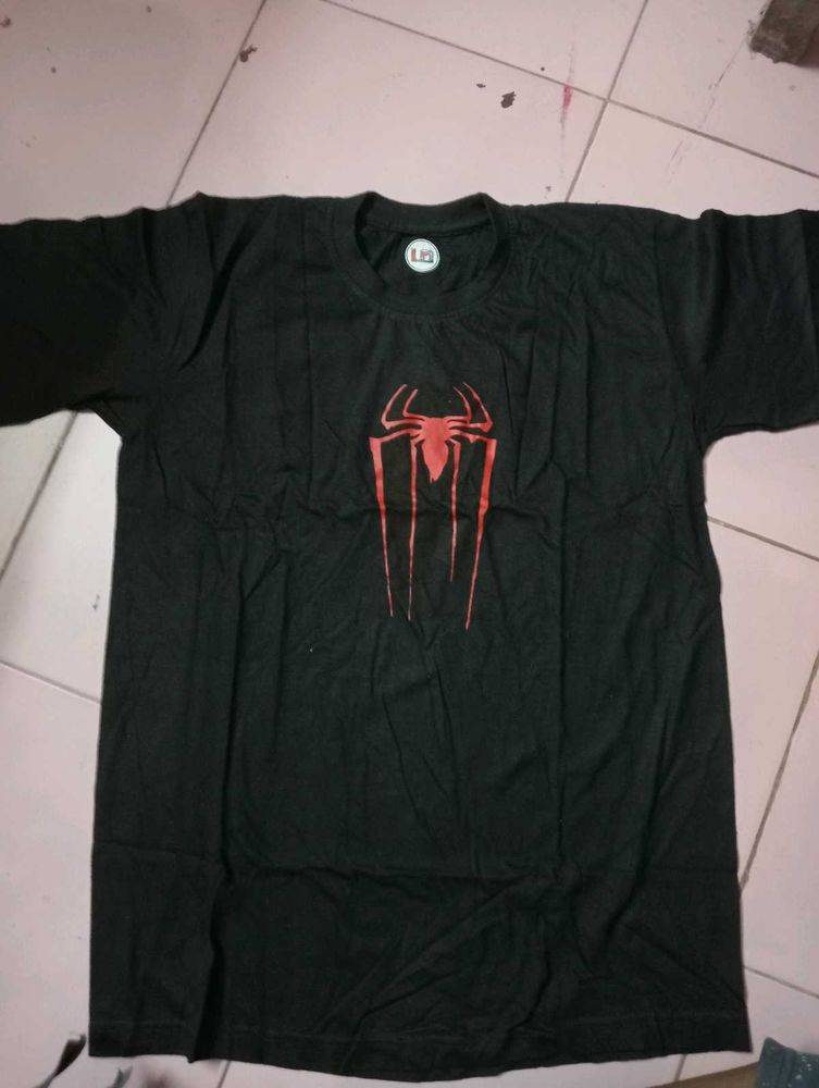 Spiderman black t shirts.