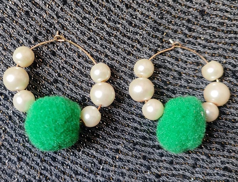 Pom Pom Earrings