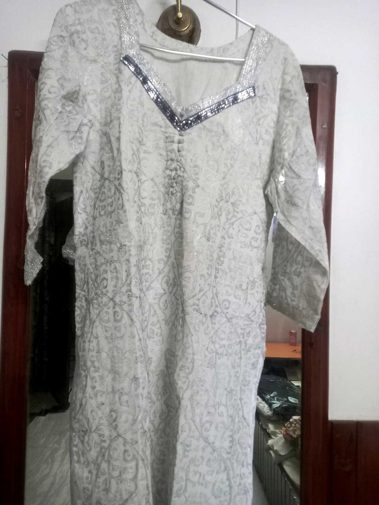 Elegant Grey Kurta