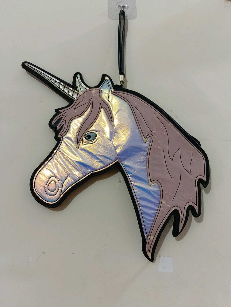 Cute Unicorn Head Clutch Bag
