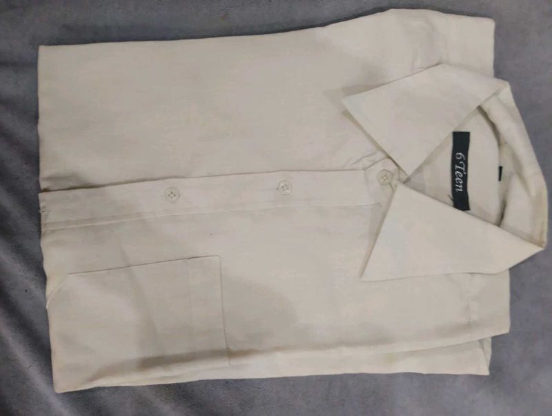 Classic Beige Men's Shirt