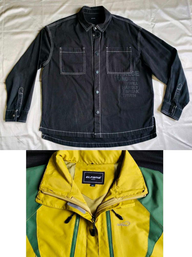 (2item) Black Shirt &amp; Jacket