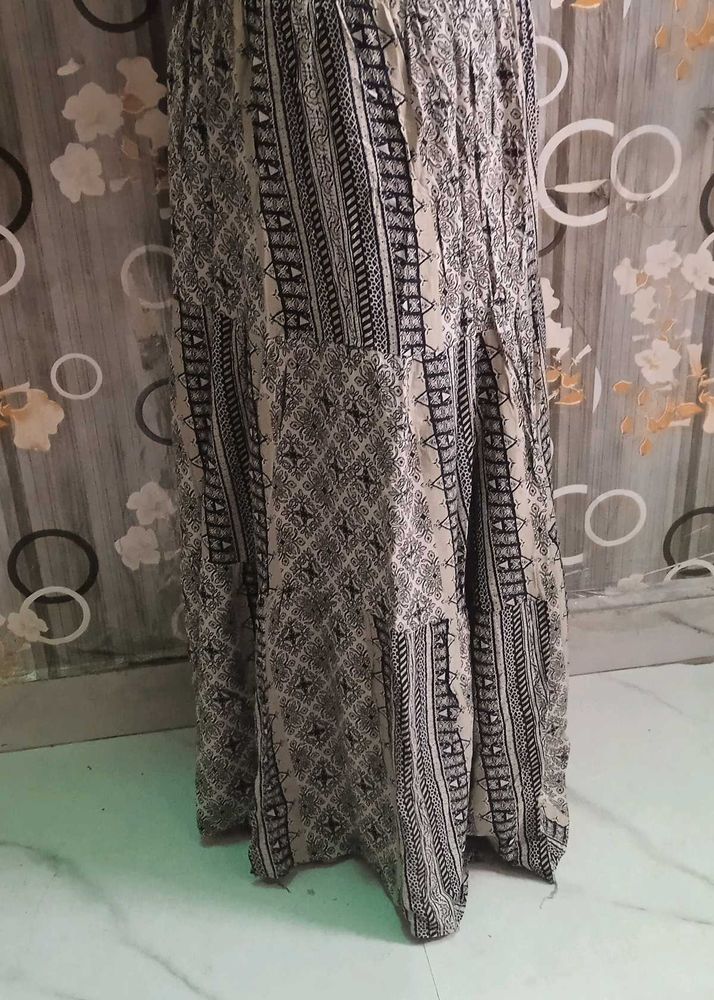Bohemian Print Maxi Skirt