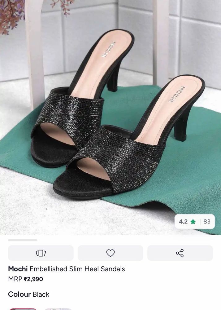 Mochi Embellished Slim Heel Sandals