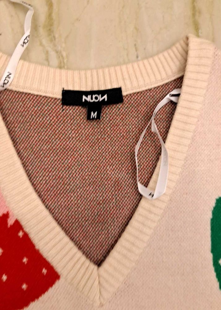 Cute Strawberry Sweater Vest (Nuon by Westside)
